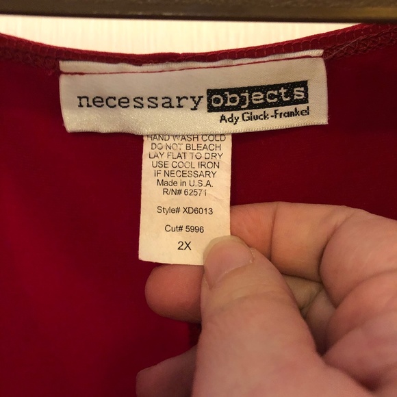 Necessary Objects long sleeved red body conscious dress - Picture 4 of 4